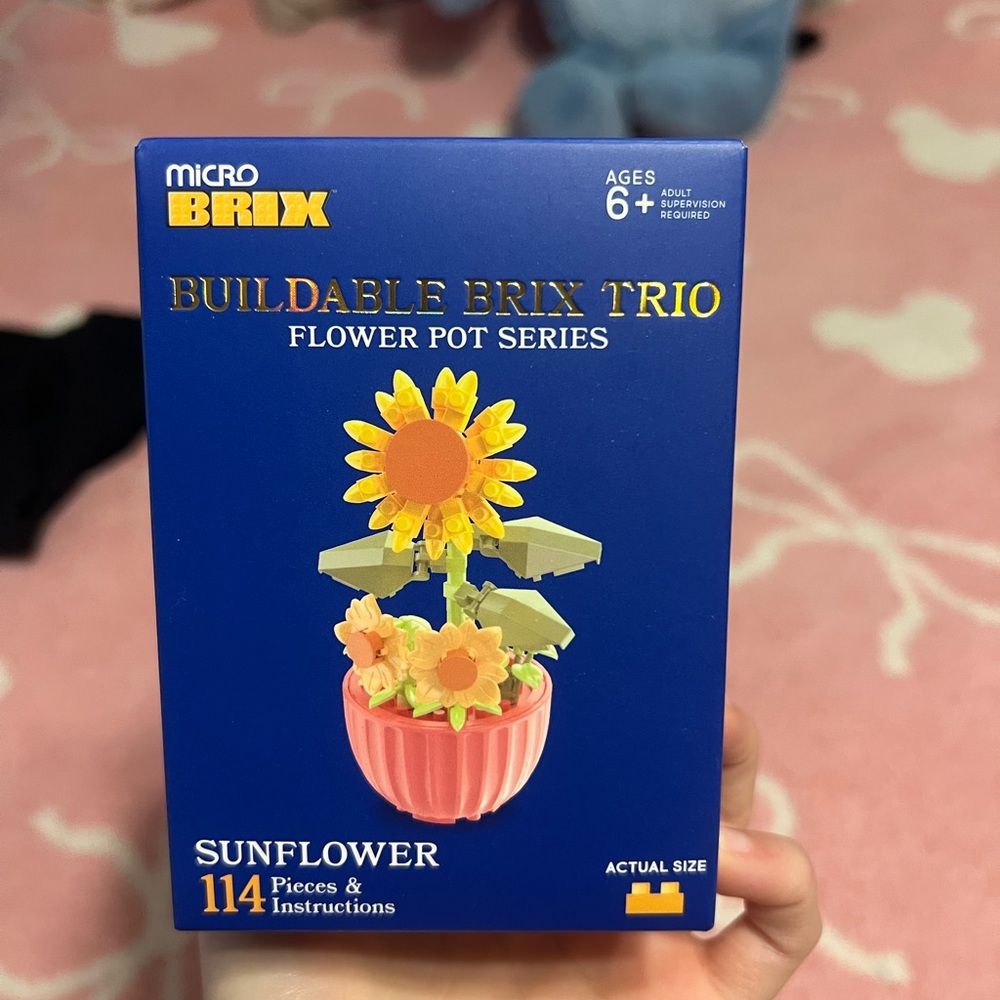 Micro Brix Buildable Brix Trio- Flower Pot - Picture 2 of 3